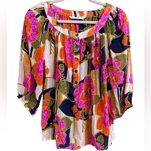 COPY - Trina Turk Silk Blouse Small